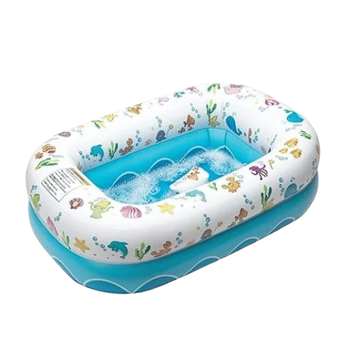 Mommy's Helper | Inflatable Under The Sea Baby Bathtub, Collapsible Safe Baby Bath Tub