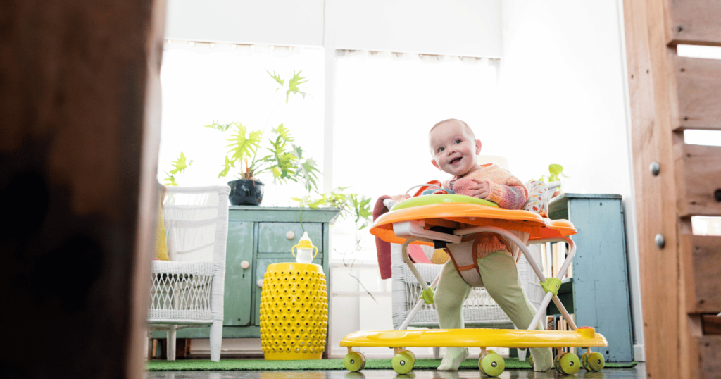 When should I introduce a baby walker to my child?