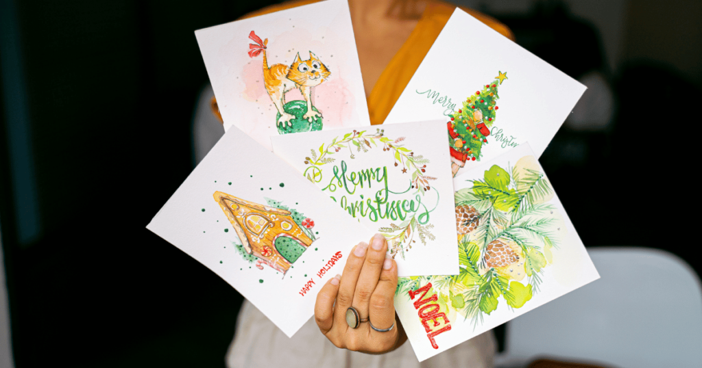 1 Amazon Handmade Personalized Christmas Cards